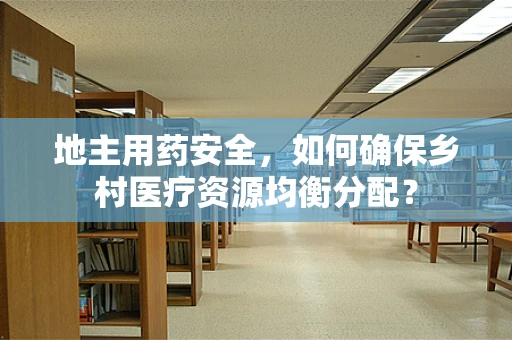 地主用药安全，如何确保乡村医疗资源均衡分配？