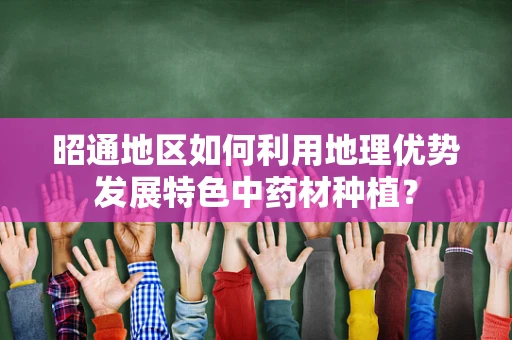 昭通地区如何利用地理优势发展特色中药材种植？