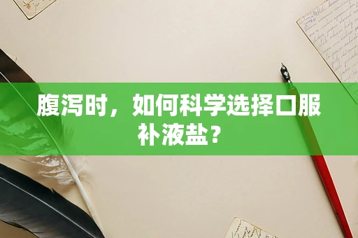 腹泻时，如何科学选择口服补液盐？